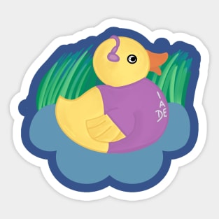 Chronically Quackers - Vivian the Deaf Duck Sticker